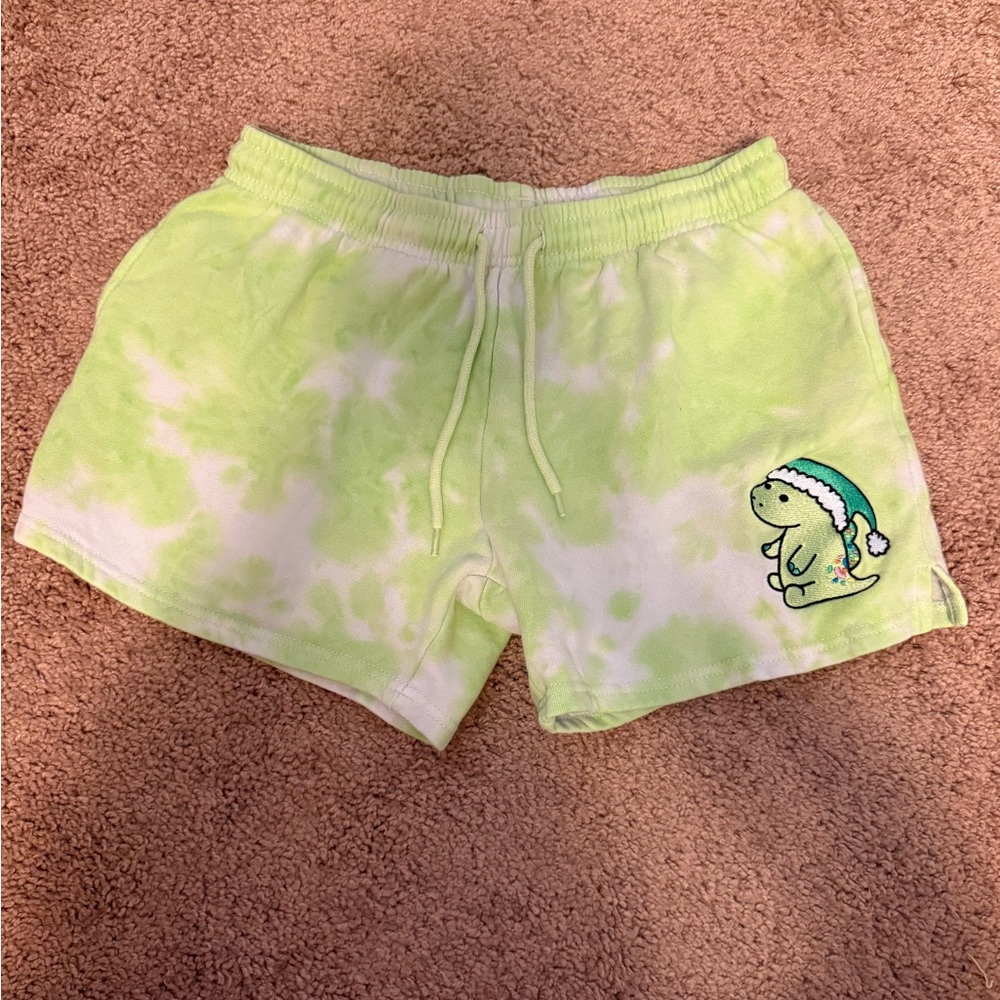 ME Makeover Essentials Lime Green Tie-Dye Women's Shorts